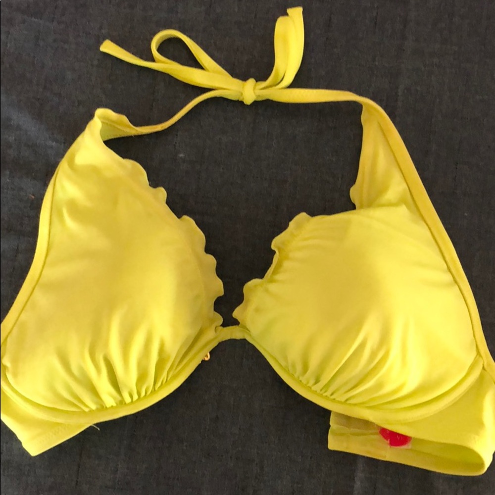 Lime green Victoria’s Secret swim top